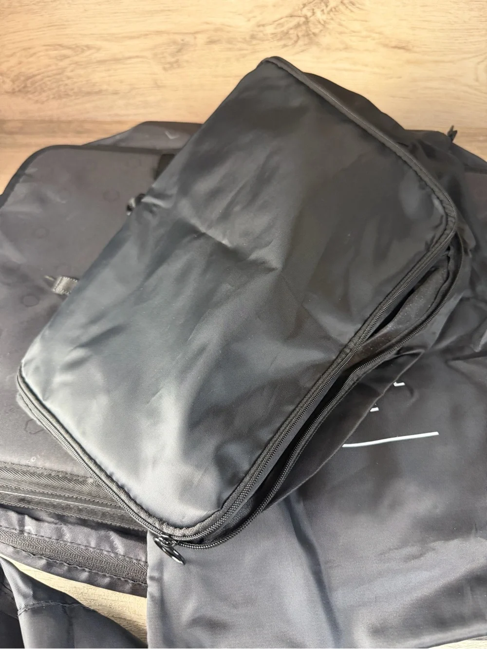 Solgaard The Carry-On Closet 4 Compartment Organizer Insert Only, Black, + Bags